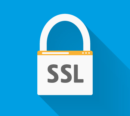 Hébergement web et nom de domaine - certificat SSL, serveur dédié - Cadenas avec la mention SSL pour représenter l'indispensable certificat SSL